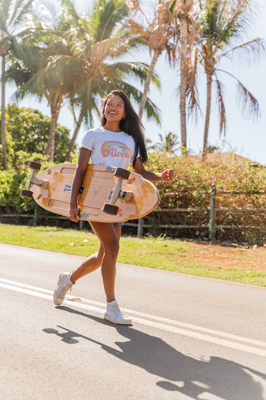 Aloha Retro Rainbow Tee