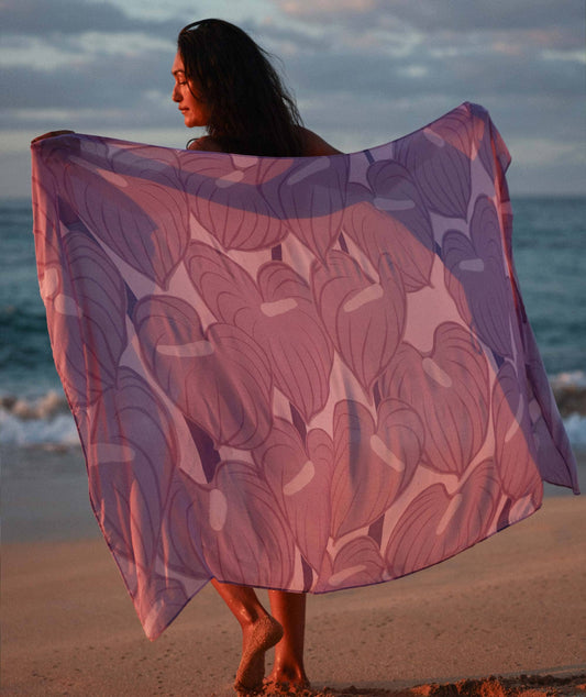 Tag Aloha Co. Pareo - Purple Anthurium