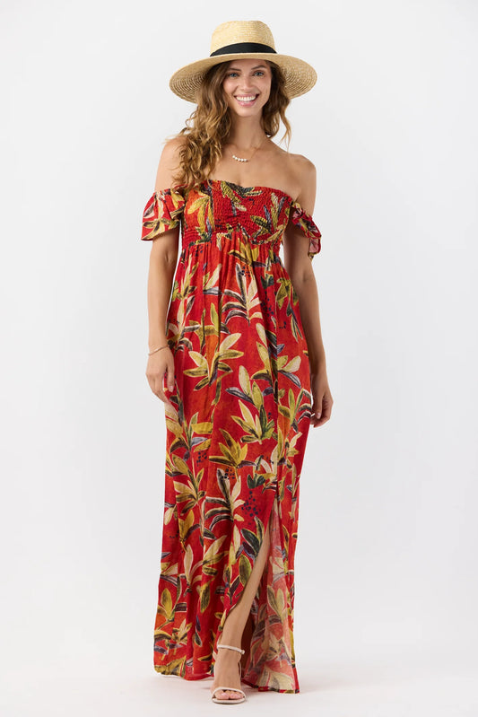 Hollie Maxi Dress - Safari Rust