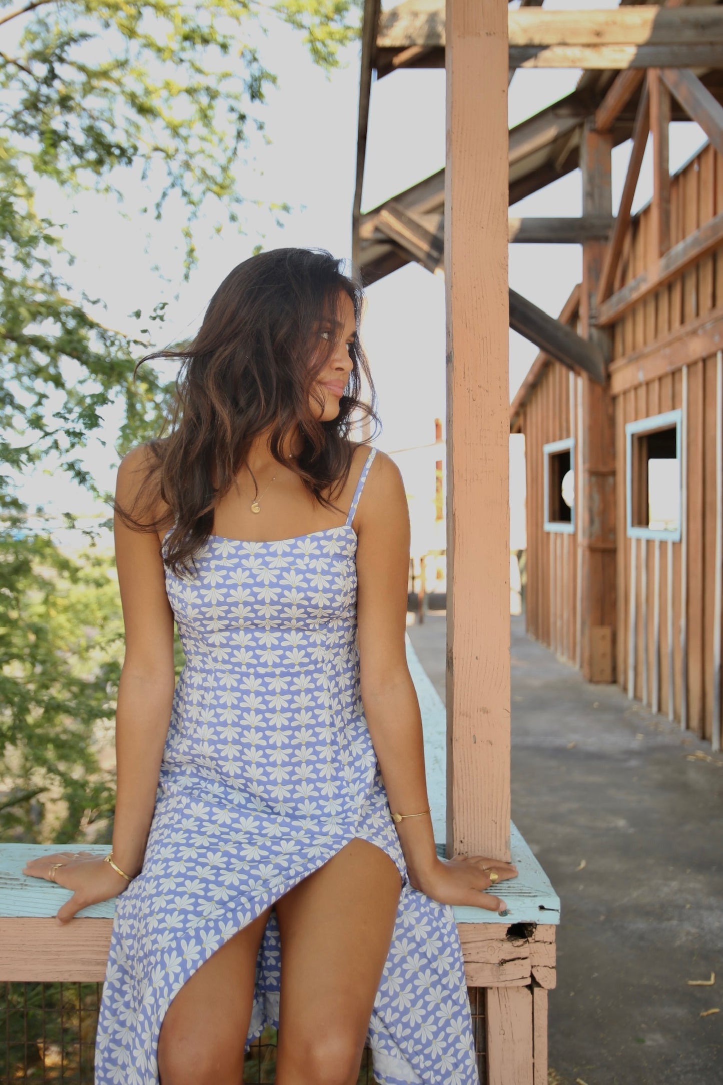 Vaianu Midi Dress - Retro Naupaka