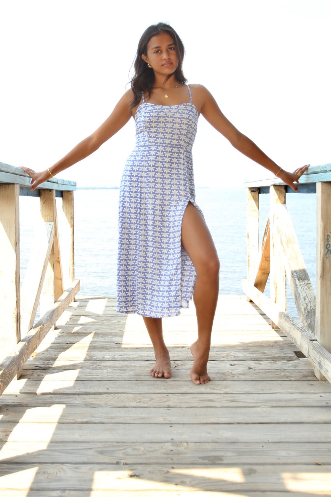 Vaianu Midi Dress - Retro Naupaka