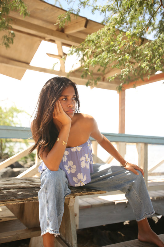 Athena Tube Top - Island Bloom