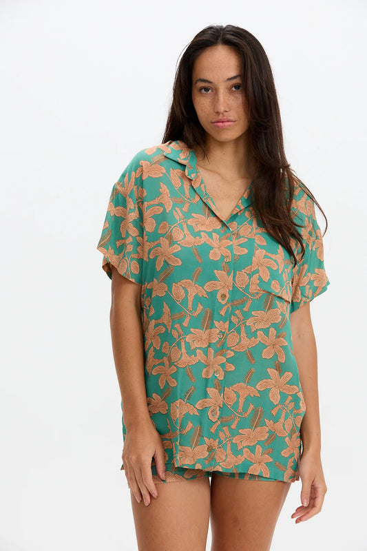 Aloha Shirt Dress - Tropics