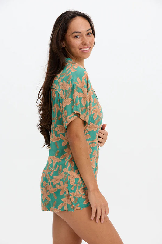 Aloha Shirt Dress - Tropics