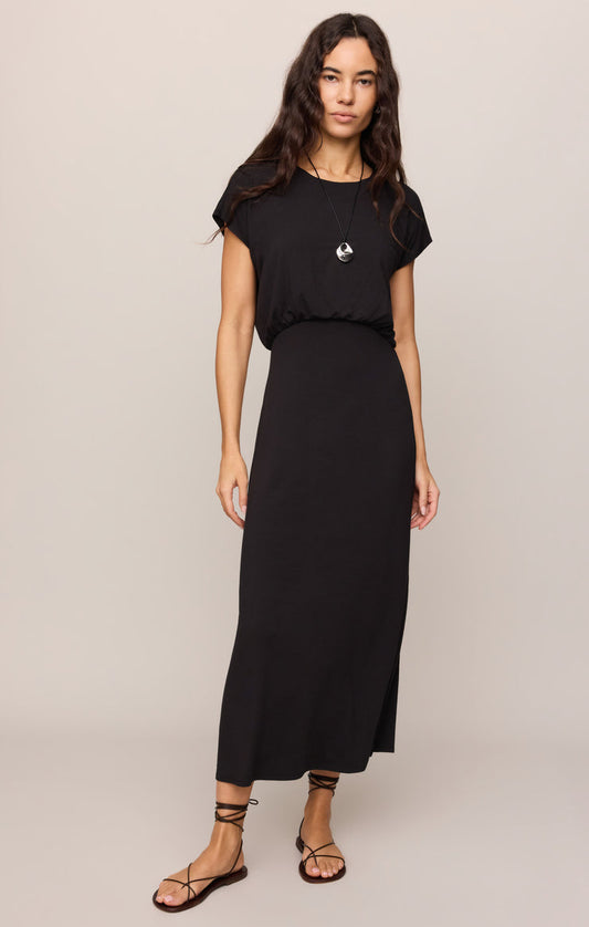 Anika Jersey Midi Dress - Black
