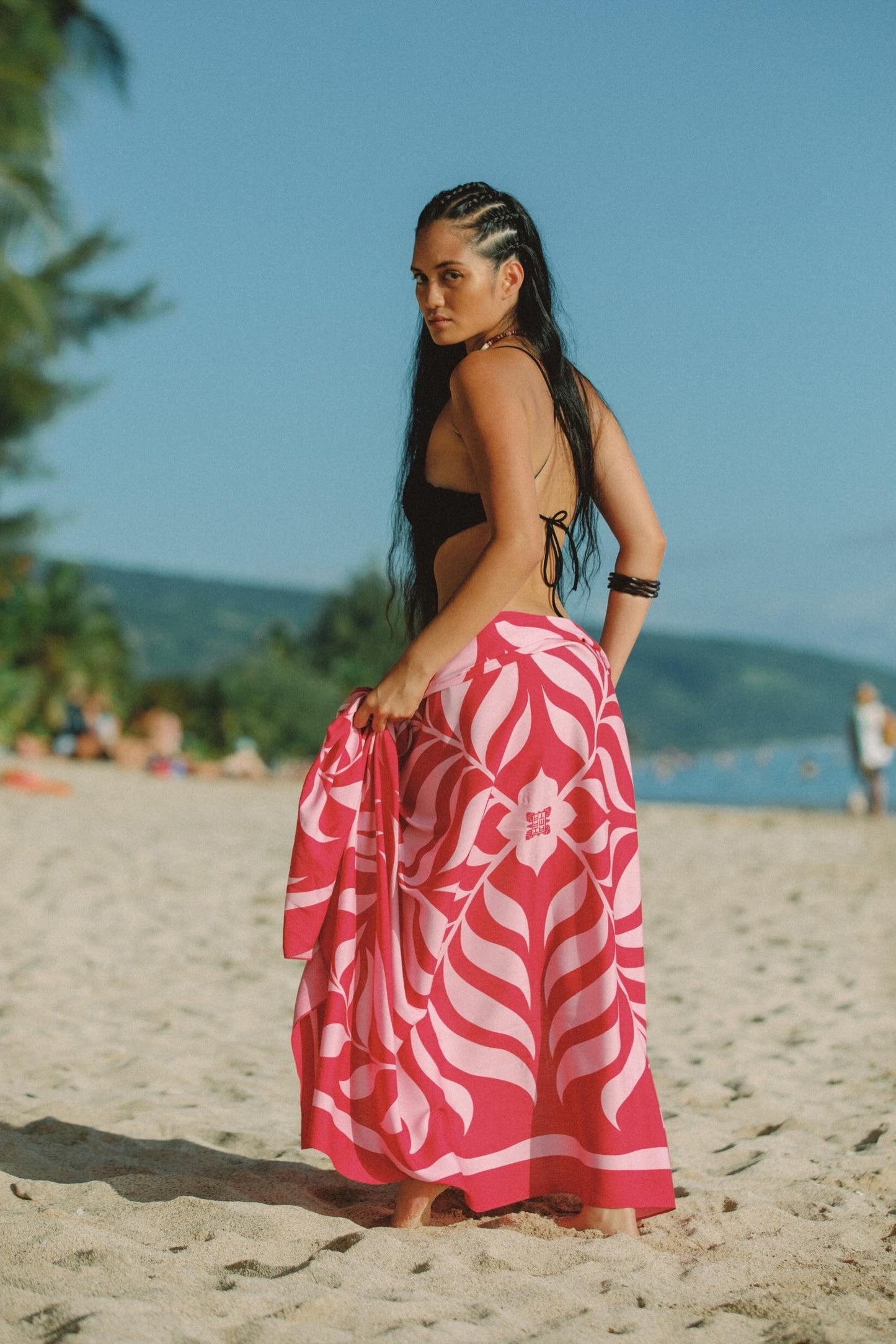 Long Pareo - Apetahi Pink