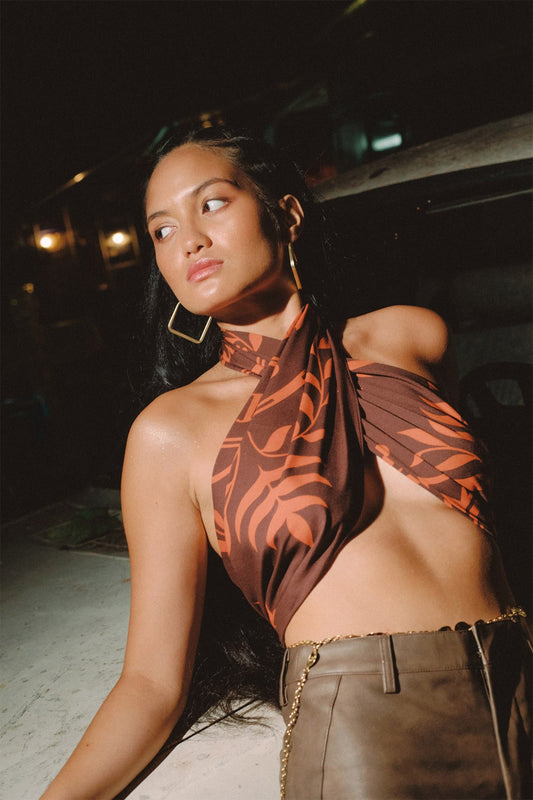 Short Pareo - Aimata Brown