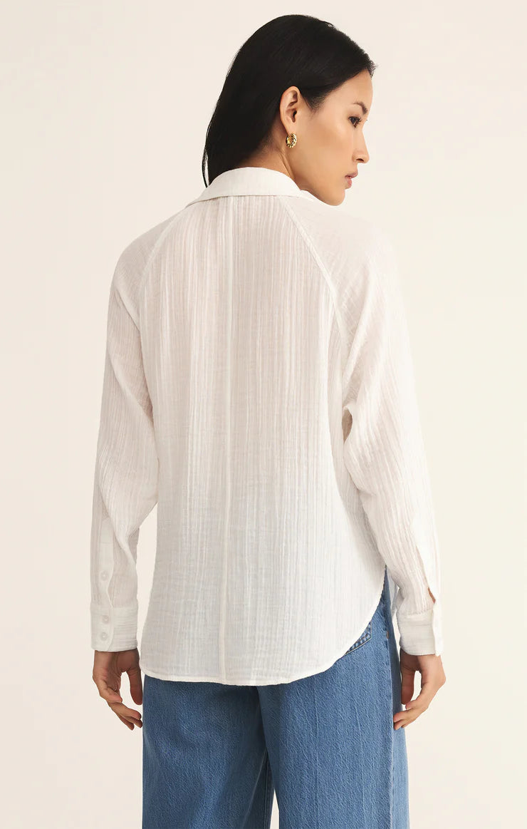 Airy Button Up