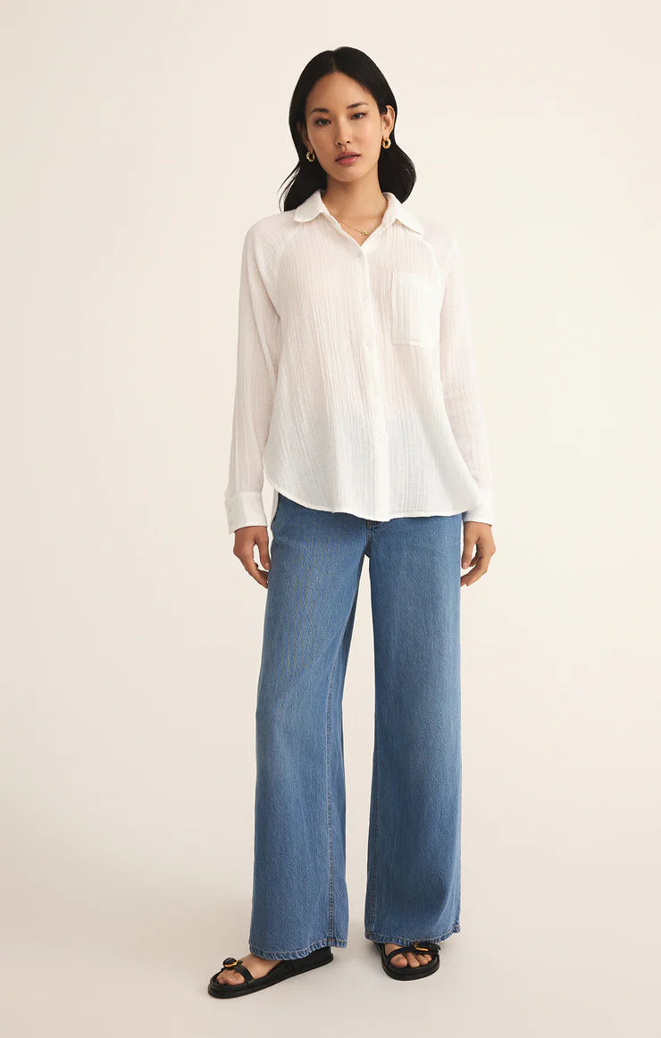 Airy Button Up