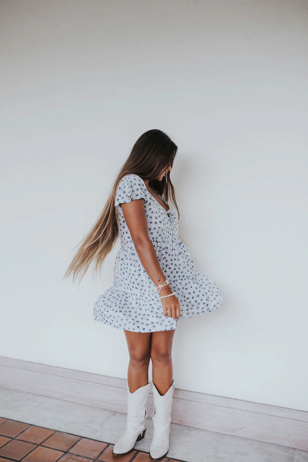 Babydoll Dress - Fine China