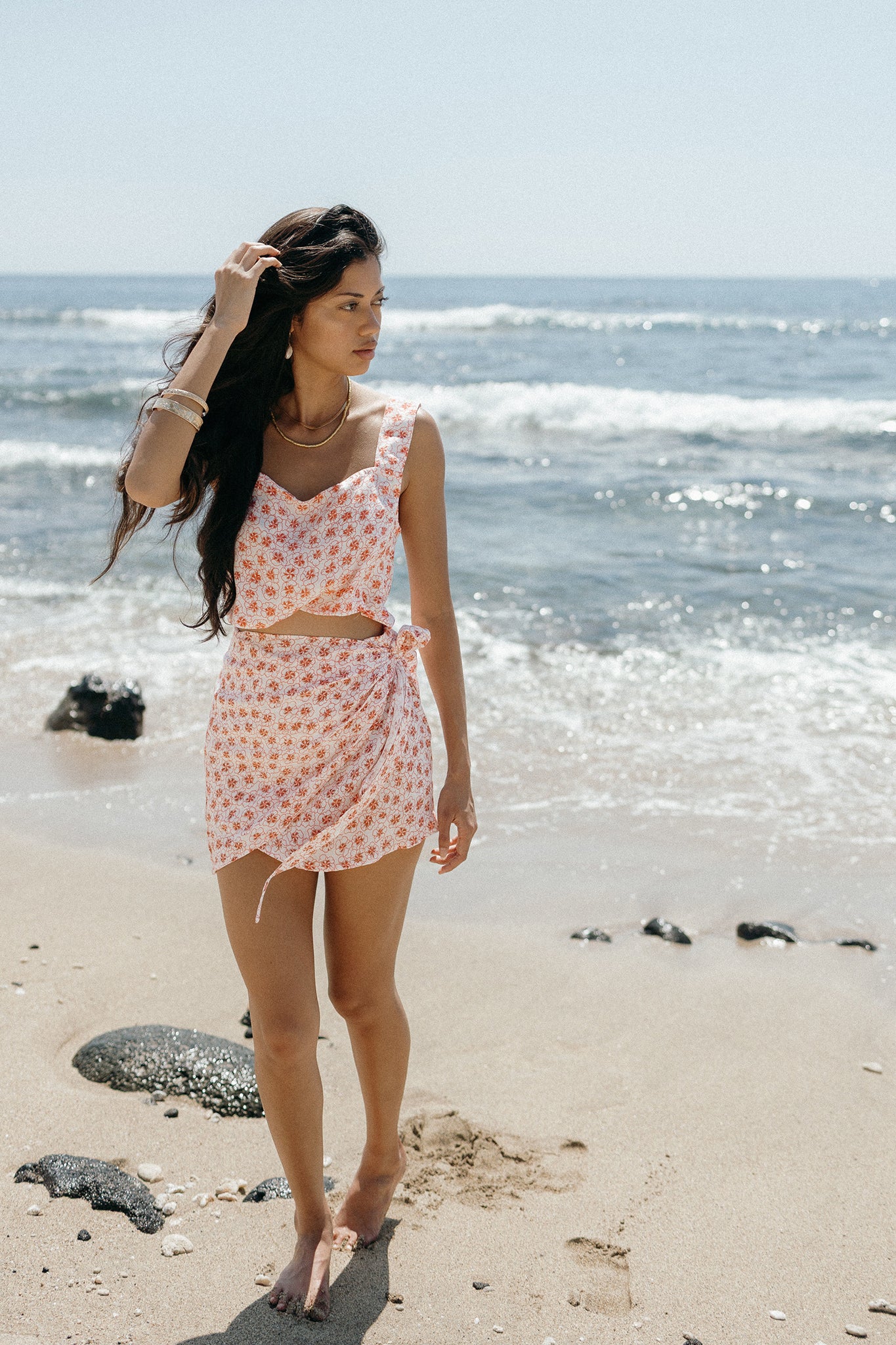 Dainty Wrap Skirt - Petals & Pearls