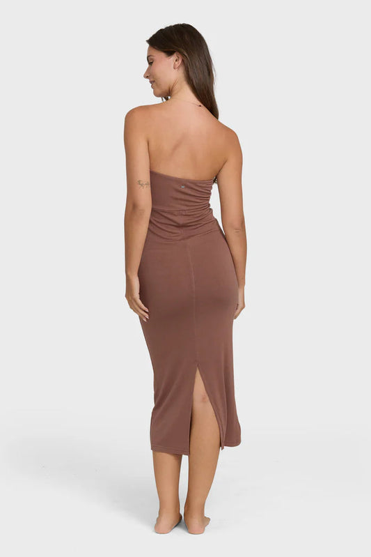 Lily Midi Knit Dress - Black Stone