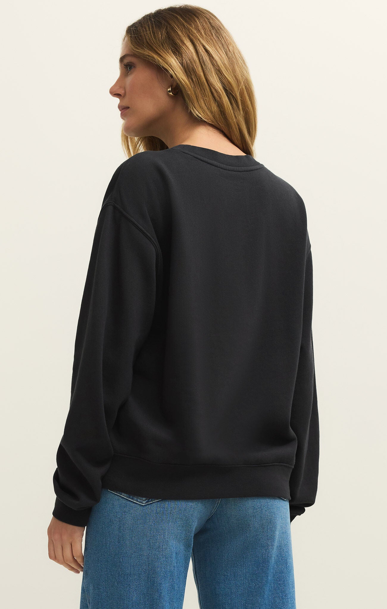 Aloha Boyfriend Sweatshirt - Black Sand