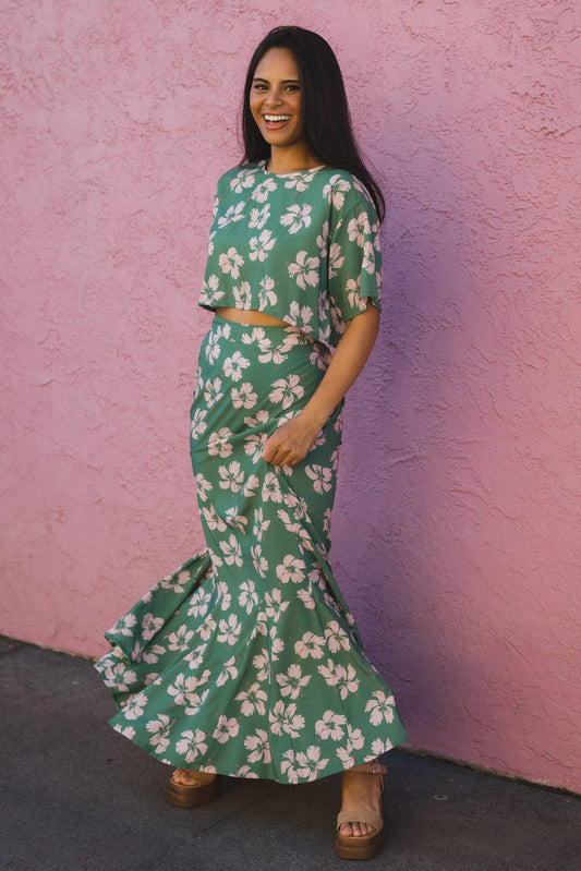 Arabella Skirt- Island Bloom Jungle