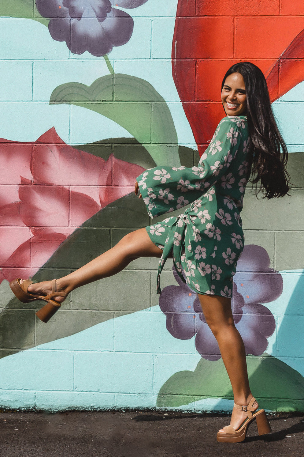 Bora Bora Dress - Island Bloom Jungle