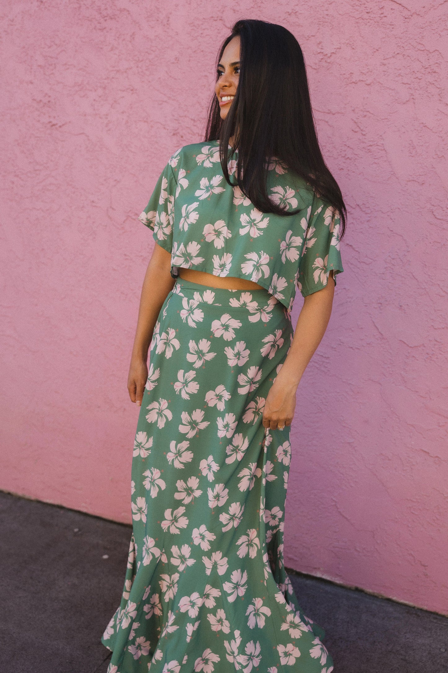 Cabana Crop Top - Island Bloom Jungle
