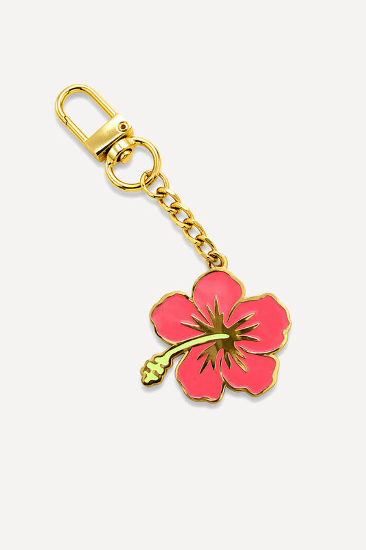 Hibiscus Keychain