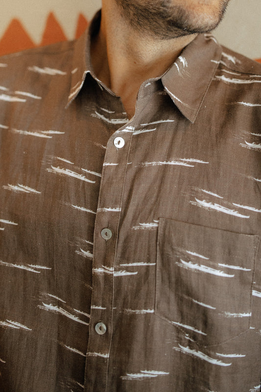 Stay Cool Men's Shirt - The Paddlers in Cacao