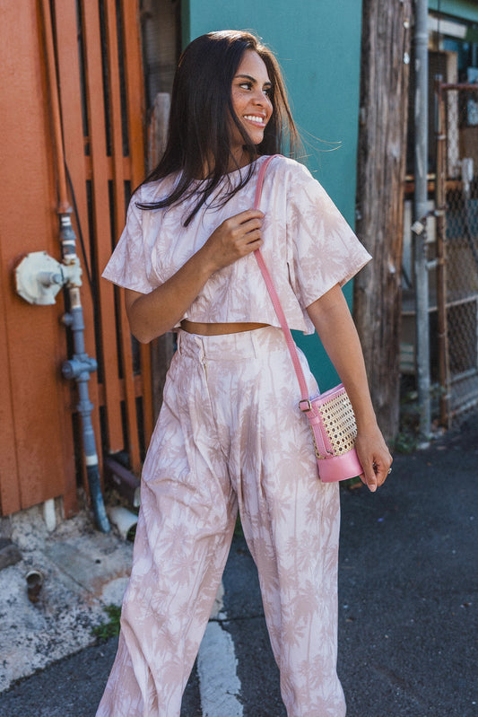 Paloma Pant - Coastal Palm