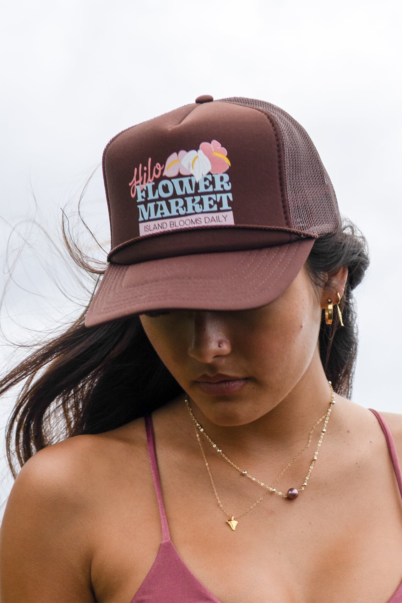 Coconut Ave Trucker Hat-Hilo Flower Market