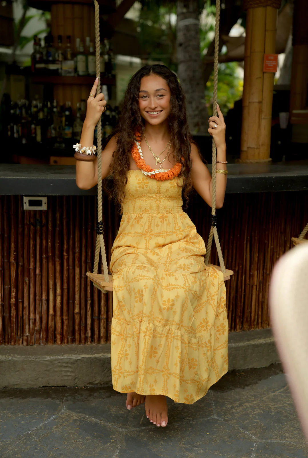 Maile Dress - Pua Kenikeni Glow