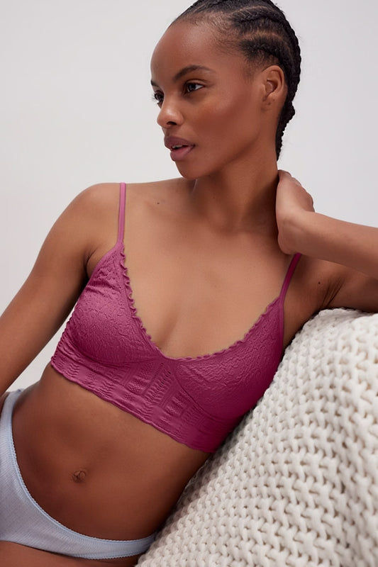 Heirloom Seamless Bralette - Dreamy Mulberry