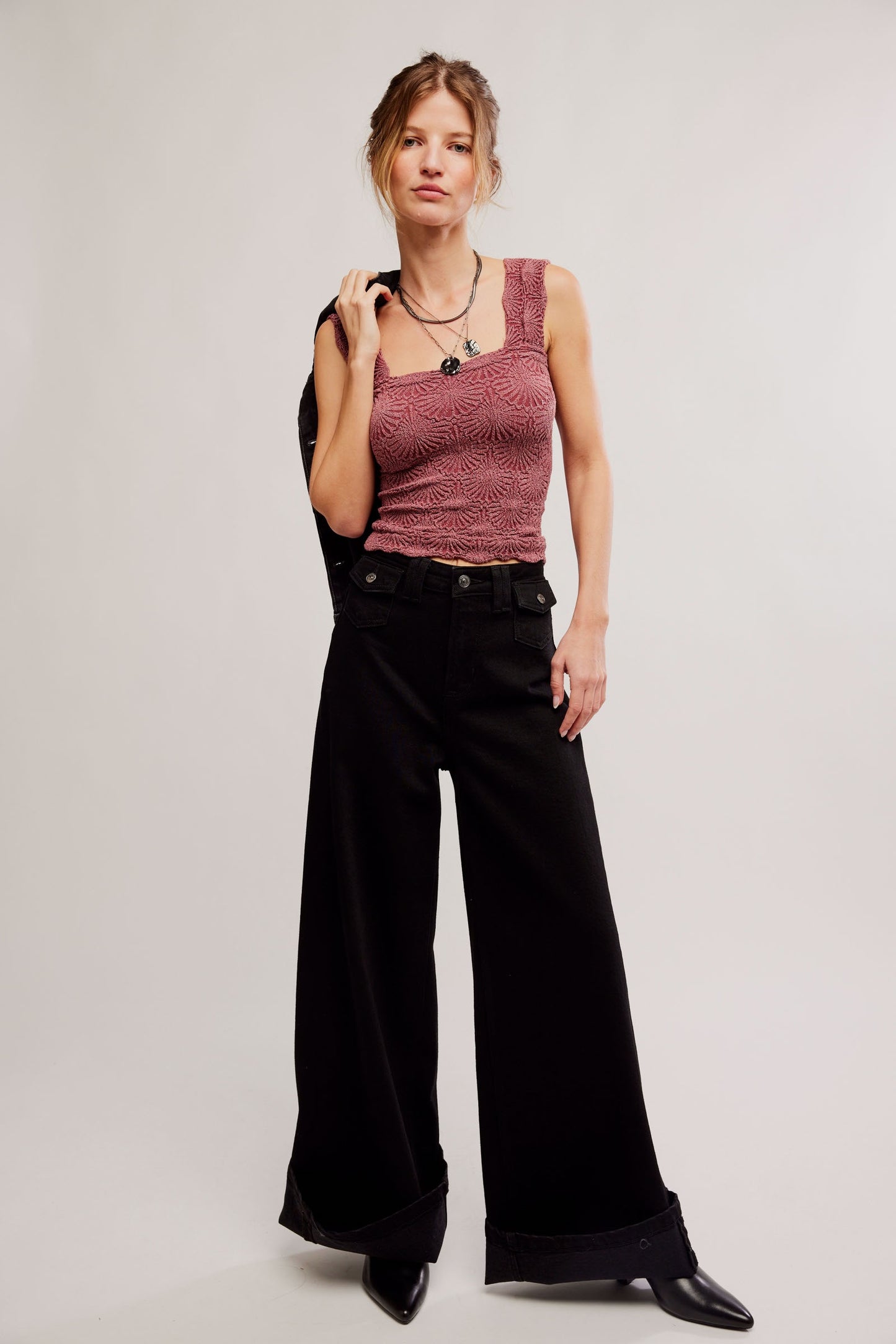 We The Free Libre Wide-Leg Jeans - Cafe Noir