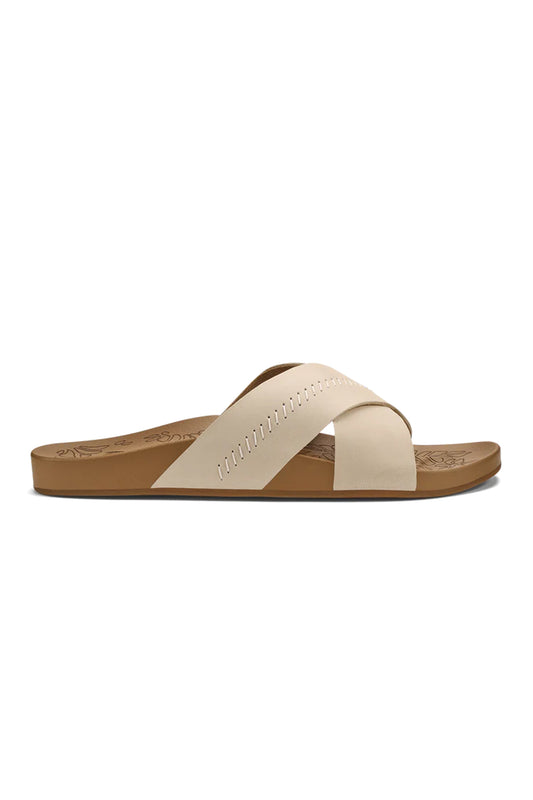Kipe'a Olu Women’s Leather Slide Sandals