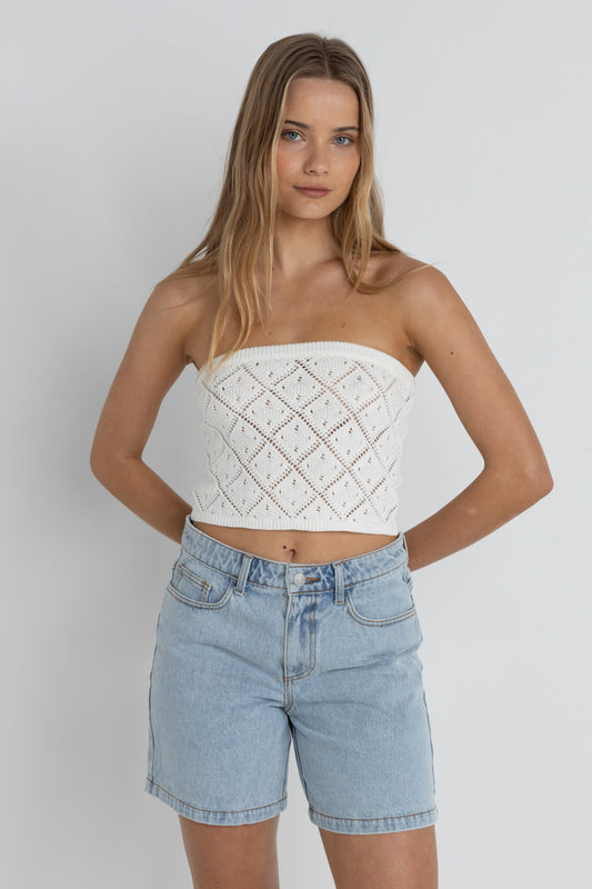 Islander Strapless Knit Top