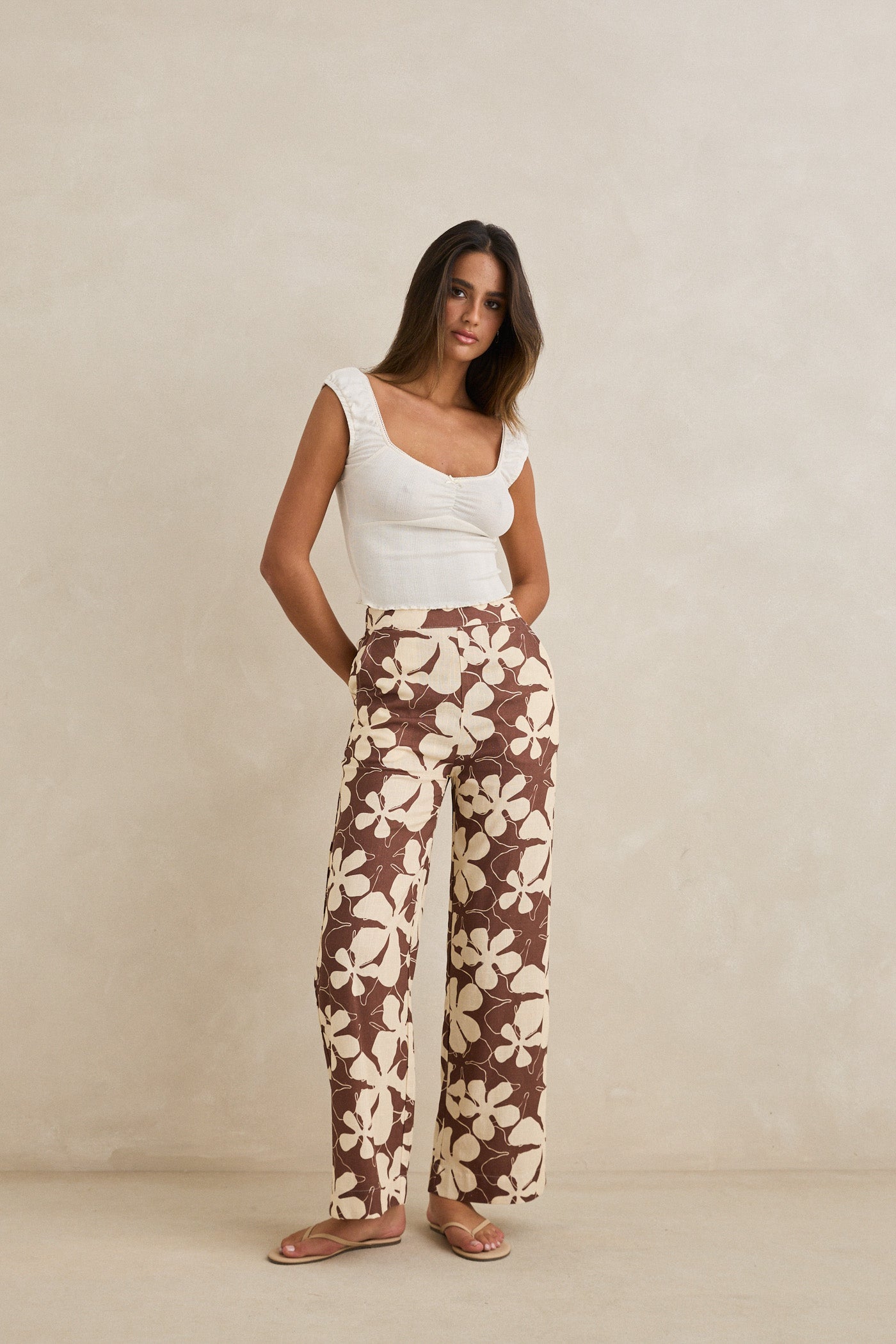 Melia Floral Wide Leg Pant
