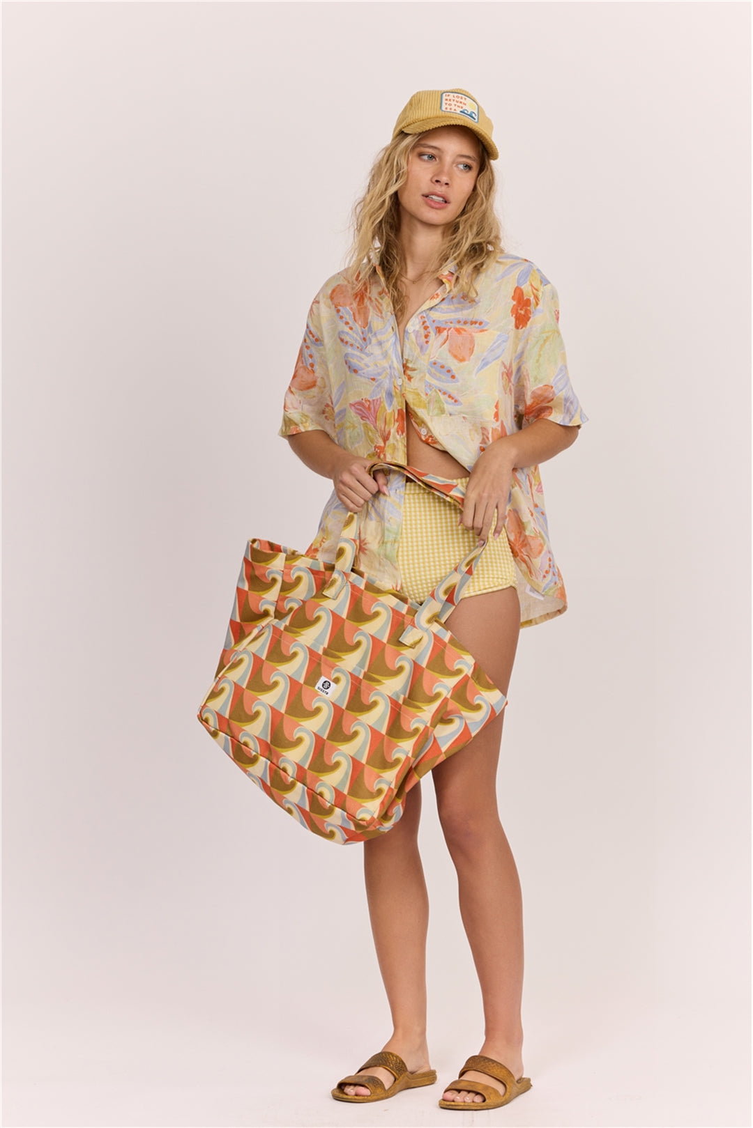 Vacay Vibes Woven Button Down Shirt