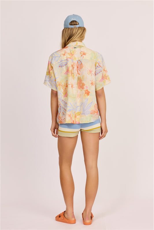 Vacay Vibes Woven Button Down Shirt