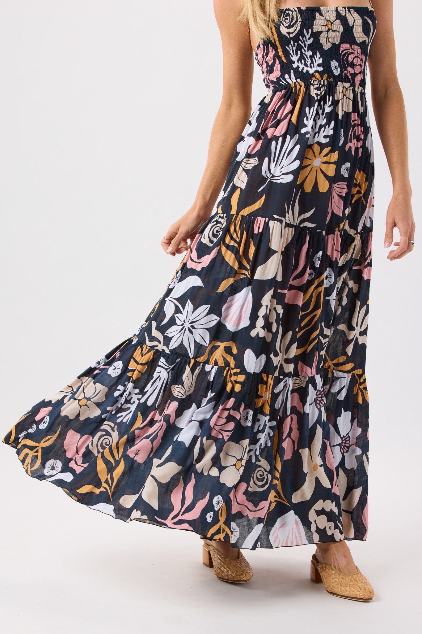 Kailani Maxi Dress - Shellscapes Black