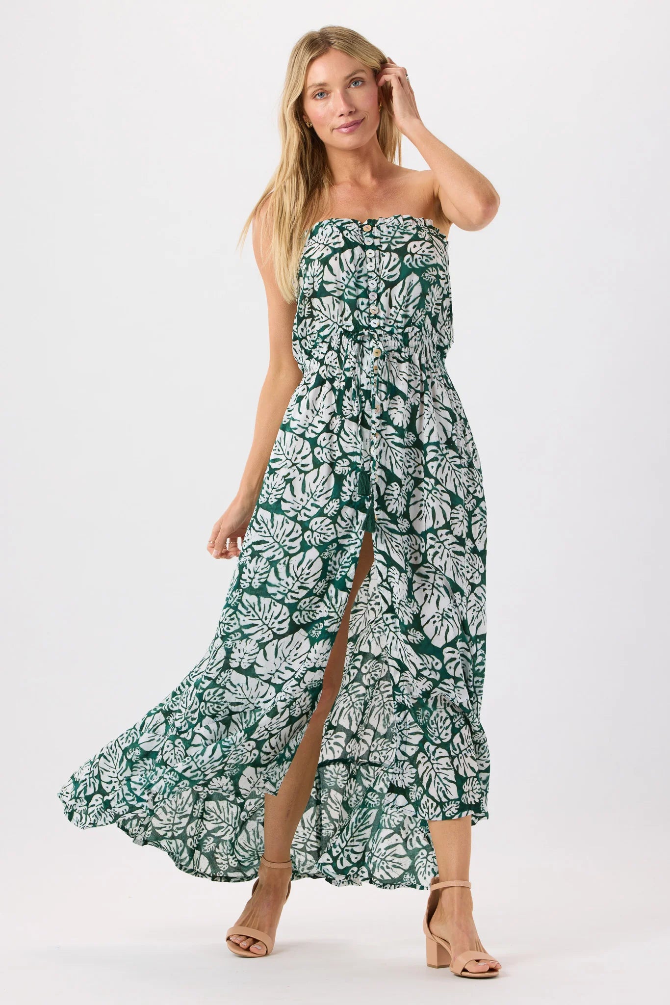 Ryden Maxi Dress - Batik Monstera