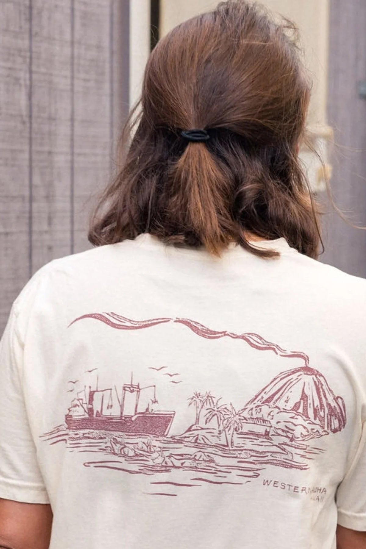 Cattle Ship Knit Tee - Cream