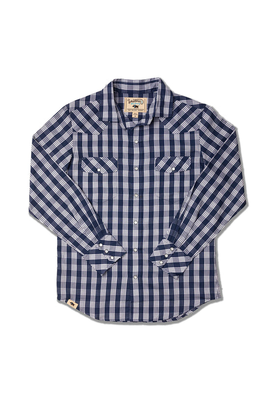 Palaka Western Shirt - Blue