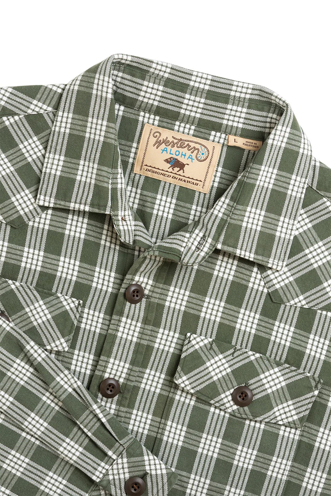 Palaka Waimea Overshirt - Lanikai Green