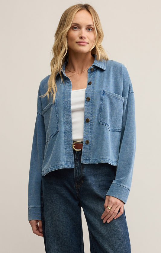 All Day Cropped Denim Jacket