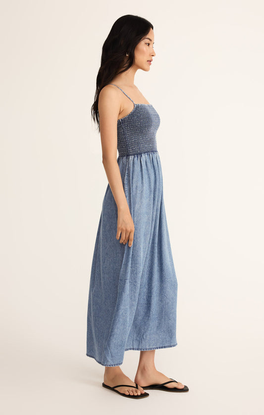 Bayside Chambray Maxi Dress