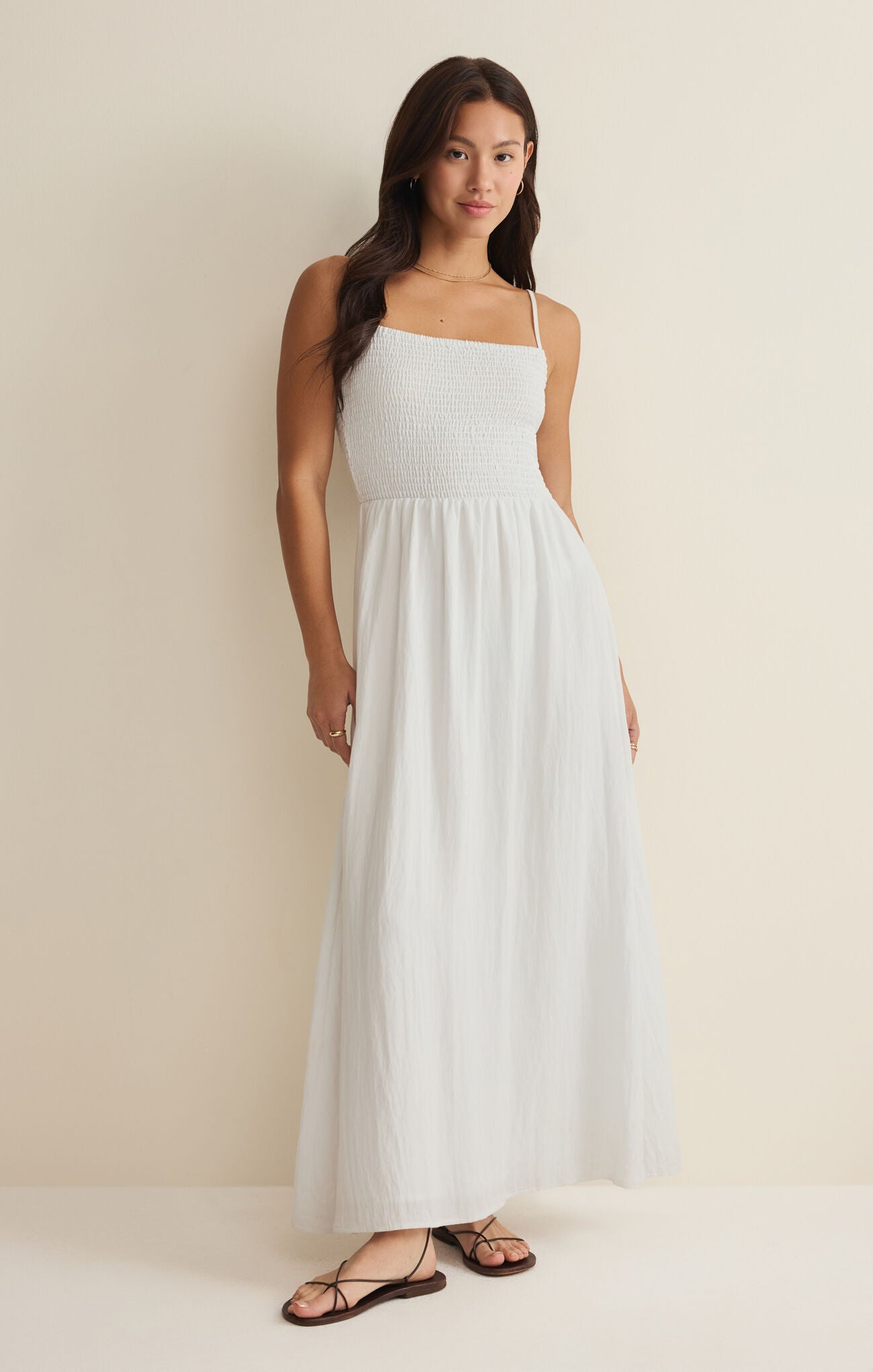 Bayside Midi Dress - White