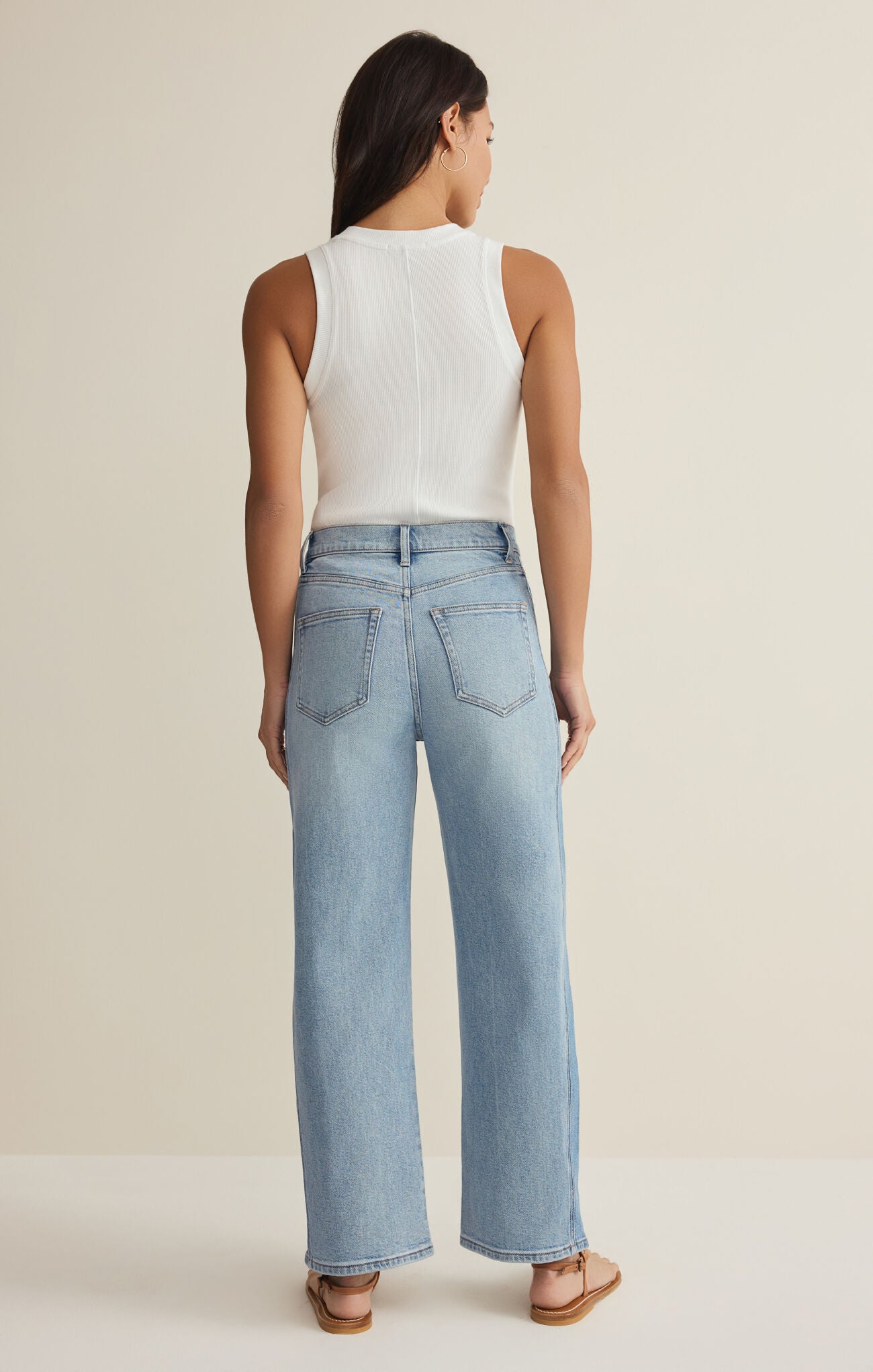 Luna High Rise Crop Bowed Jean - Utopia