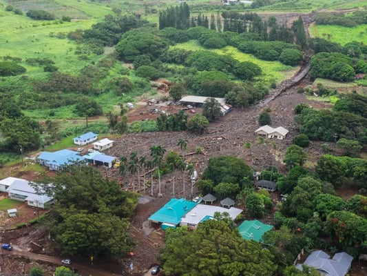 Hurricane Lala damage in the Kaʻū district on Hawaiʻi Island