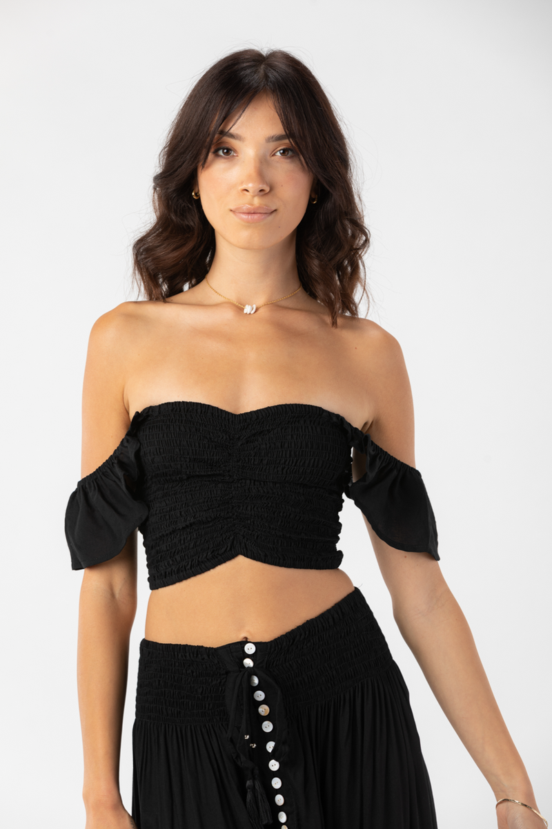 Hollie Crop Top - Black