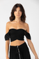 Hollie Crop Top - Black