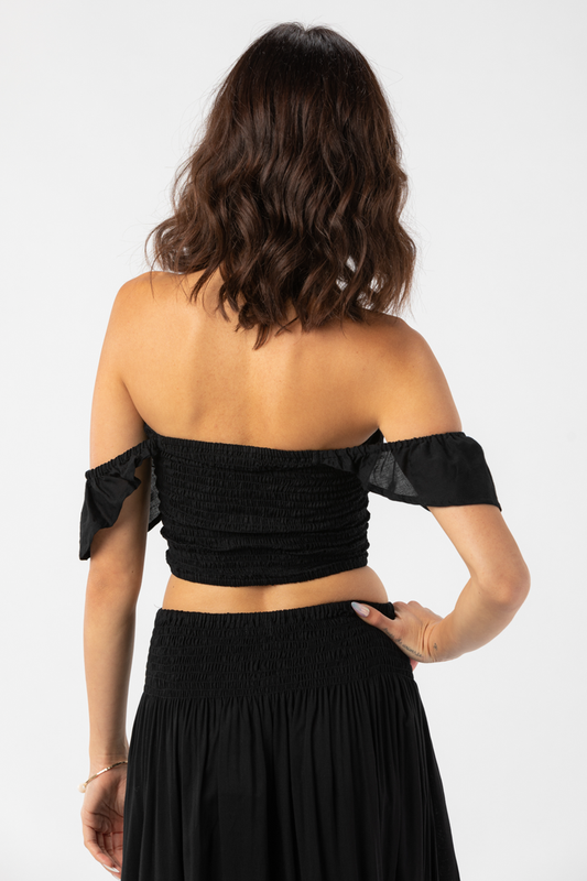 Hollie Crop Top - Black