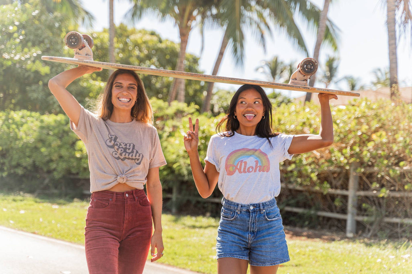 Aloha Retro Rainbow Tee