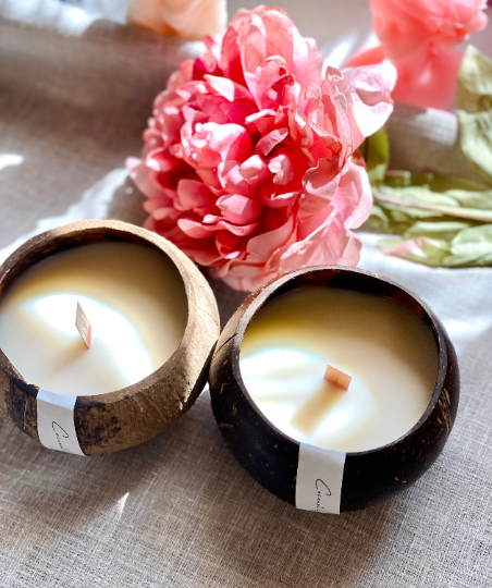 Coconut Shell Candle - Hibiscus – Coconut Ave