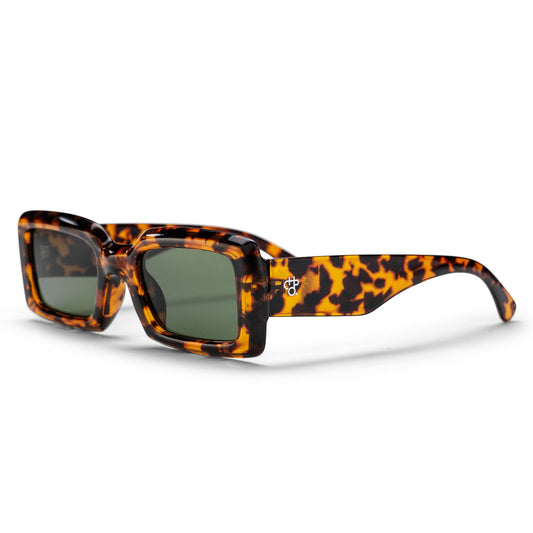 TOVE recycled plastic sunglasses leopard