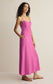 Angel Eyes Midi Dress - Berry Blush