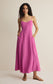 Angel Eyes Midi Dress - Berry Blush